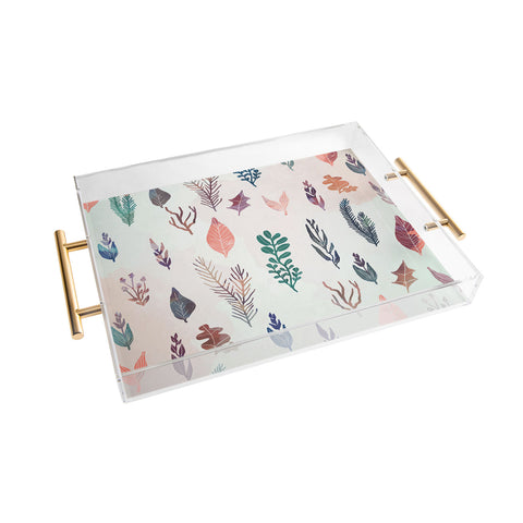 Marta Barragan Camarasa Mix of plants Acrylic Tray