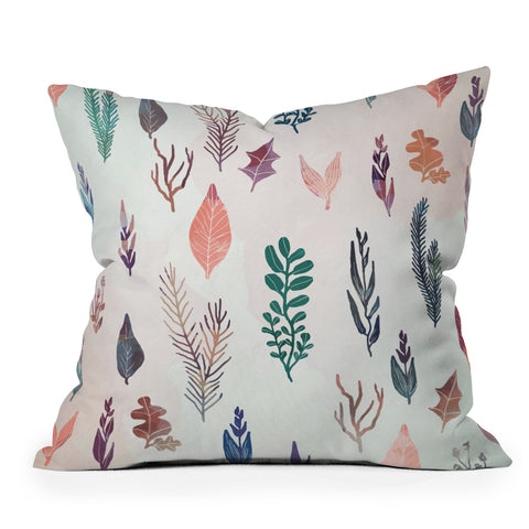 Marta Barragan Camarasa Mix of plants Outdoor Throw Pillow