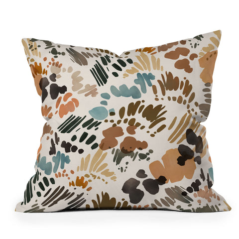 Marta Barragan Camarasa Modern abstract of brush stroke Throw Pillow