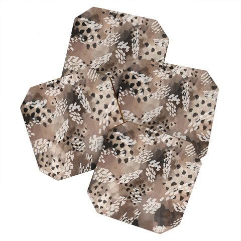 Marta Barragan Camarasa Modern animal print 75 Coaster Set