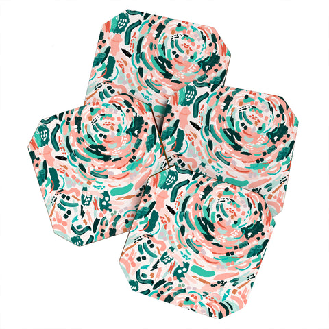 Marta Barragan Camarasa Modern artistic painting Coaster Set