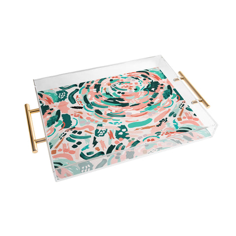 Marta Barragan Camarasa Modern artistic painting Acrylic Tray