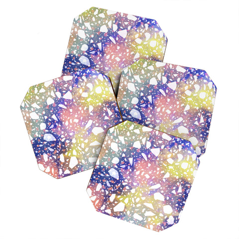 Marta Barragan Camarasa Modern colorful terrazzo 03 Coaster Set