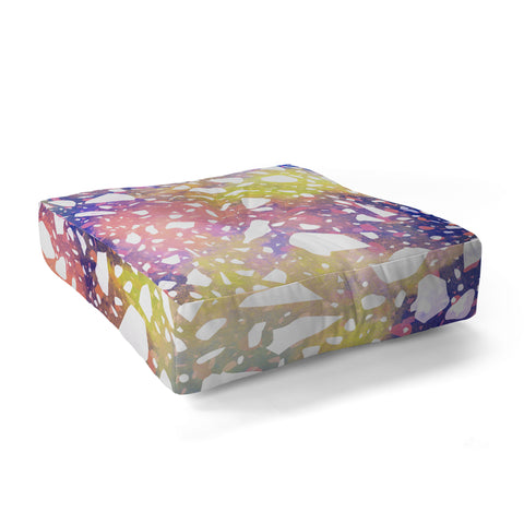 Marta Barragan Camarasa Modern colorful terrazzo 03 Floor Pillow Square