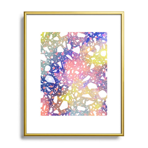 Marta Barragan Camarasa Modern colorful terrazzo 03 Metal Framed Art Print