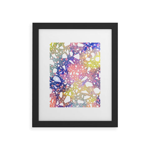 Marta Barragan Camarasa Modern colorful terrazzo 03 Framed Art Print