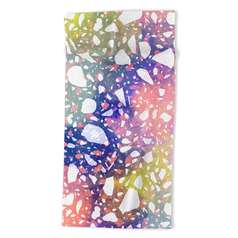 Marta Barragan Camarasa Modern colorful terrazzo 03 Beach Towel