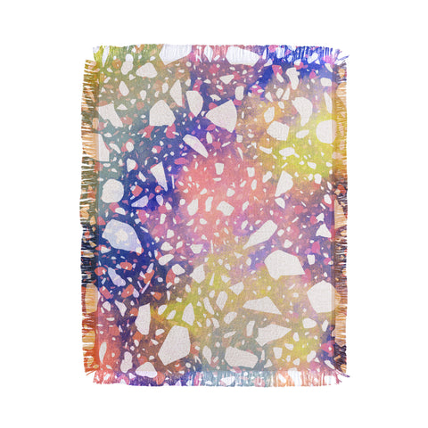 Marta Barragan Camarasa Modern colorful terrazzo 03 Throw Blanket