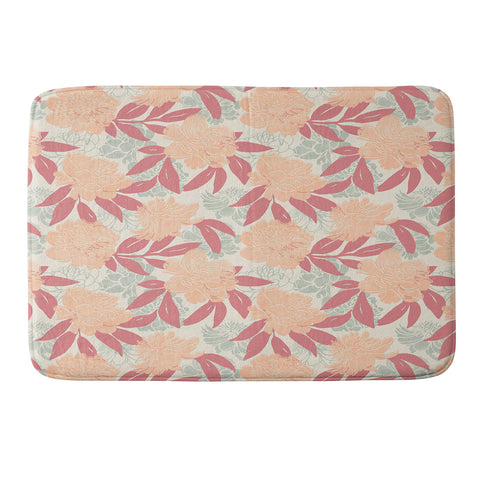 Marta Barragan Camarasa Modern floral PFC24 Memory Foam Bath Mat