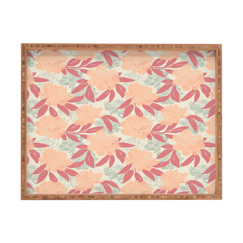 Marta Barragan Camarasa Modern floral PFC24 Rectangular Tray