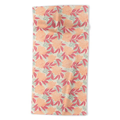 Marta Barragan Camarasa Modern floral PFC24 Beach Towel