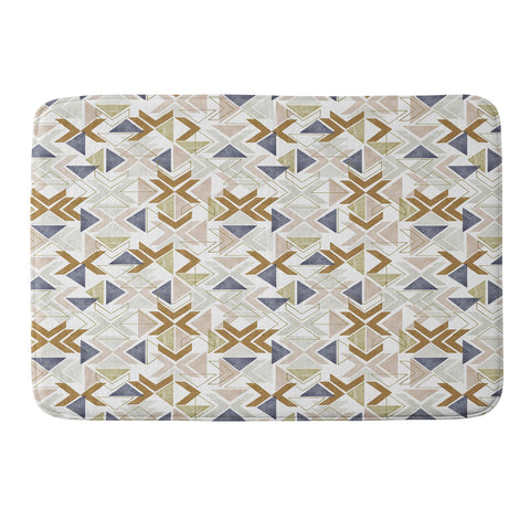 Marta Barragan Camarasa Modern geometric boho 3S Memory Foam Bath Mat