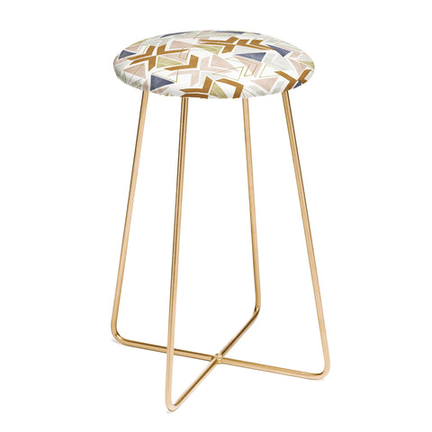Marta Barragan Camarasa Modern geometric boho 3S Counter Stool
