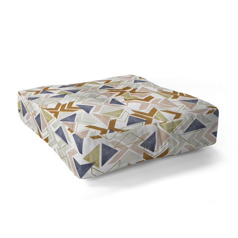 Marta Barragan Camarasa Modern geometric boho 3S Floor Pillow Square
