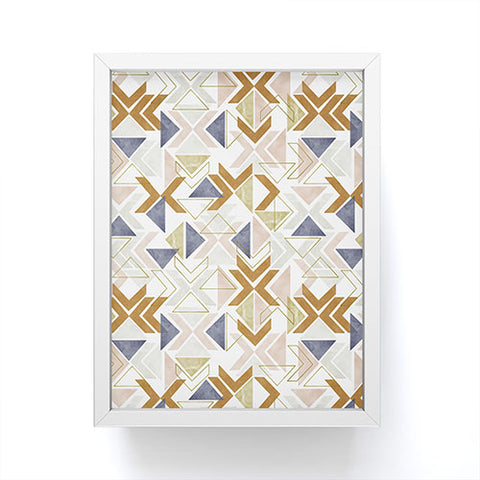 Marta Barragan Camarasa Modern geometric boho 3S Framed Mini Art Print
