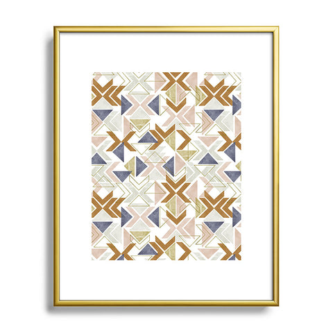 Marta Barragan Camarasa Modern geometric boho 3S Metal Framed Art Print