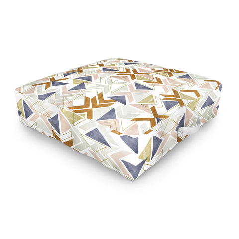 Marta Barragan Camarasa Modern geometric boho 3S Outdoor Floor Cushion