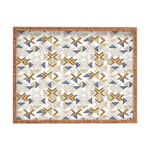 Marta Barragan Camarasa Modern geometric boho 3S Rectangular Tray