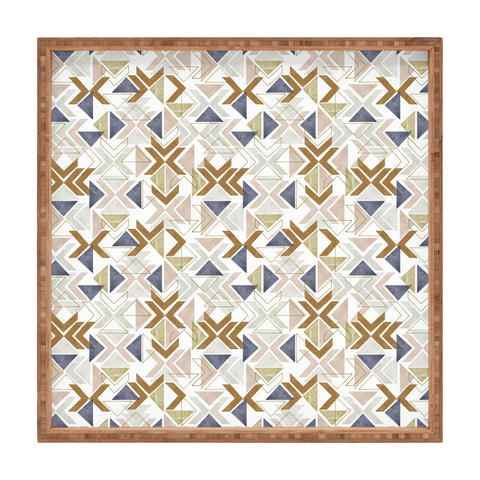 Marta Barragan Camarasa Modern geometric boho 3S Square Tray