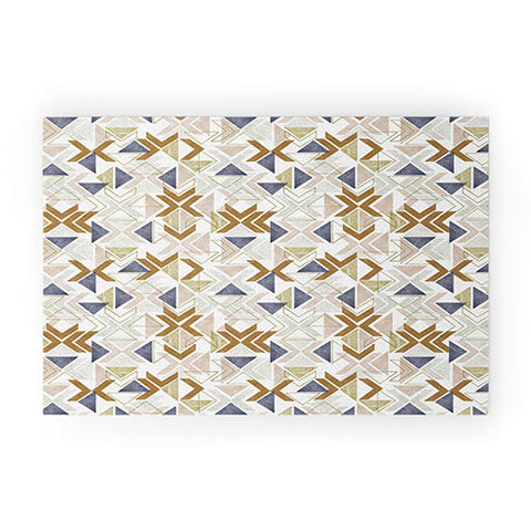 Marta Barragan Camarasa Modern geometric boho 3S Welcome Mat