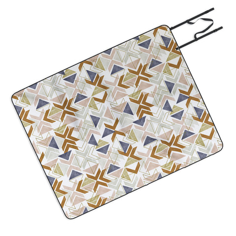 Marta Barragan Camarasa Modern geometric boho 3S Picnic Blanket