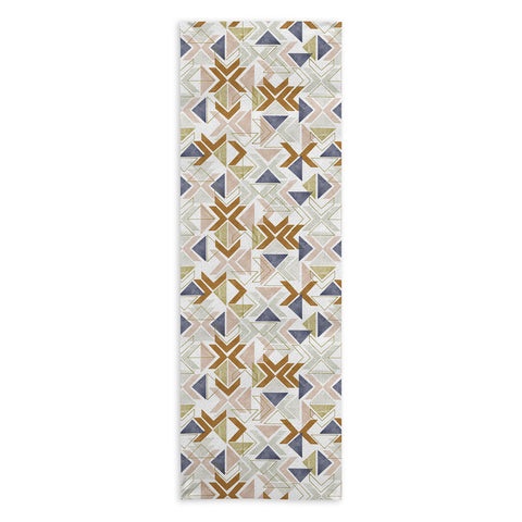Marta Barragan Camarasa Modern geometric boho 3S Yoga Towel