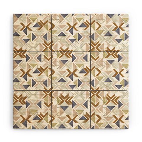 Marta Barragan Camarasa Modern geometric boho 3S Wood Wall Mural