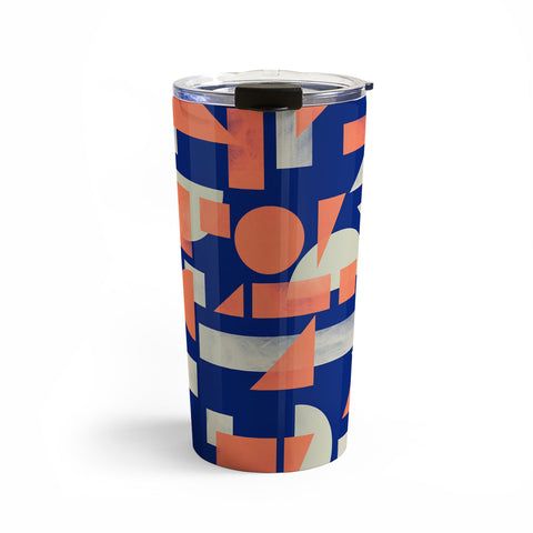 Marta Barragan Camarasa Modern geometric mosaic Travel Mug