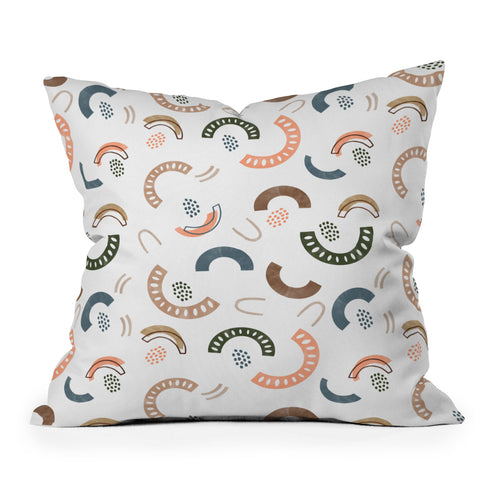 Marta Barragan Camarasa Modern geometric shapes 063 Outdoor Throw Pillow