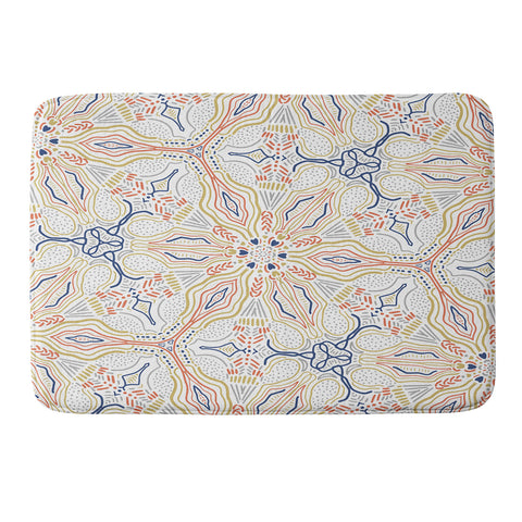 Marta Barragan Camarasa Modern mosaic mandalas Memory Foam Bath Mat