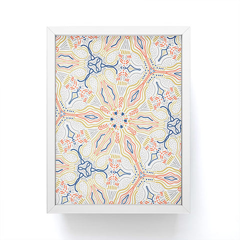 Marta Barragan Camarasa Modern mosaic mandalas Framed Mini Art Print