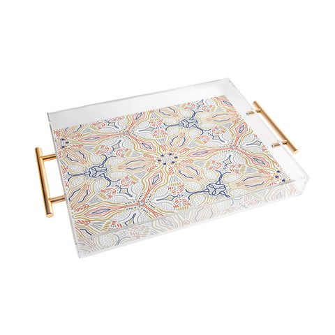 Marta Barragan Camarasa Modern mosaic mandalas Acrylic Tray