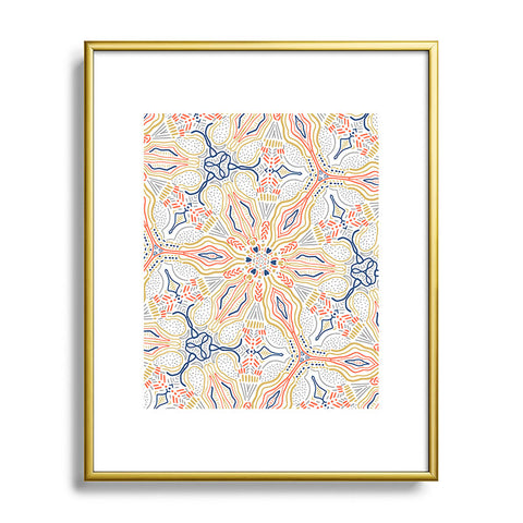 Marta Barragan Camarasa Modern mosaic mandalas Metal Framed Art Print