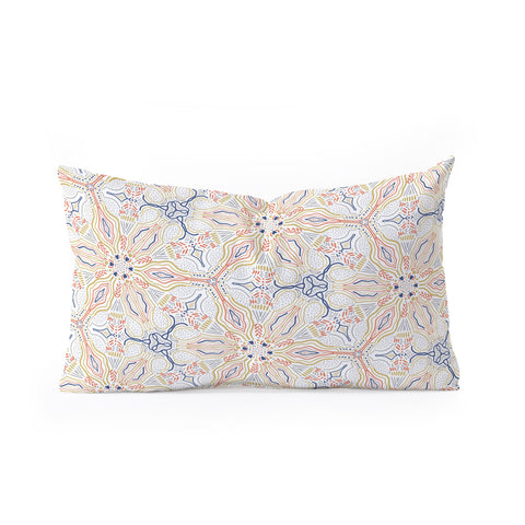 Marta Barragan Camarasa Modern mosaic mandalas Oblong Throw Pillow