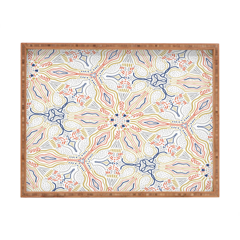 Marta Barragan Camarasa Modern mosaic mandalas Rectangular Tray