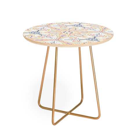 Marta Barragan Camarasa Modern mosaic mandalas Round Side Table