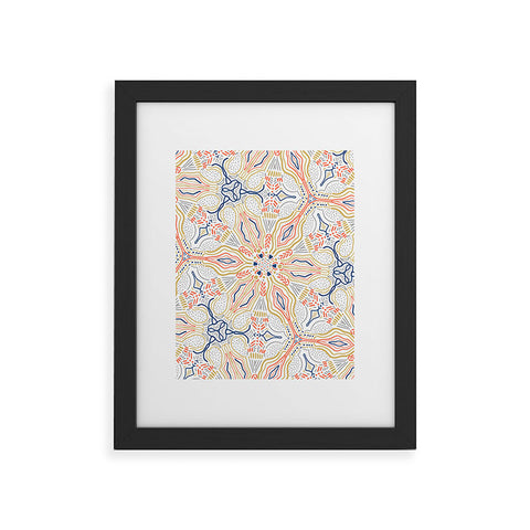 Marta Barragan Camarasa Modern mosaic mandalas Framed Art Print