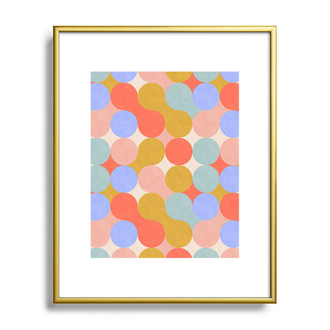 Marta Barragan Camarasa Modern mosaic retro CF2 Metal Framed Art Print