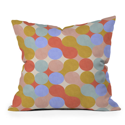 Marta Barragan Camarasa Modern mosaic retro CF2 Throw Pillow