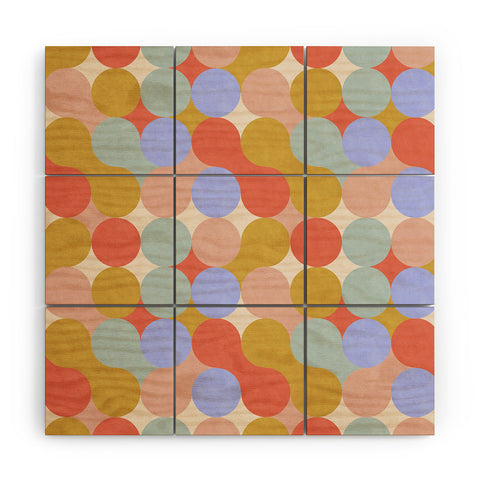 Marta Barragan Camarasa Modern mosaic retro CF2 Wood Wall Mural