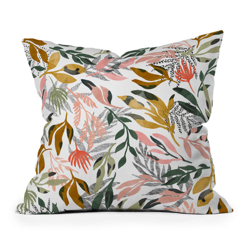 Marta Barragan Camarasa Modern Nature JL Outdoor Throw Pillow