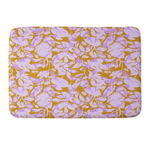 Marta Barragan Camarasa Modern nature plants SPM Memory Foam Bath Mat