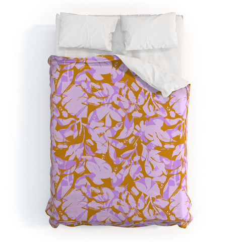 Marta Barragan Camarasa Modern nature plants SPM Duvet Cover