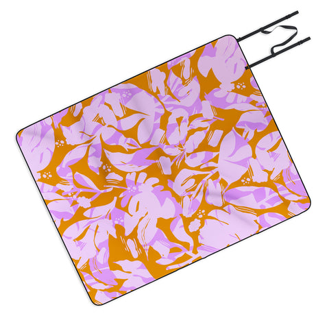 Marta Barragan Camarasa Modern nature plants SPM Picnic Blanket