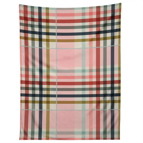 Marta Barragan Camarasa Modern pastel grid Tapestry