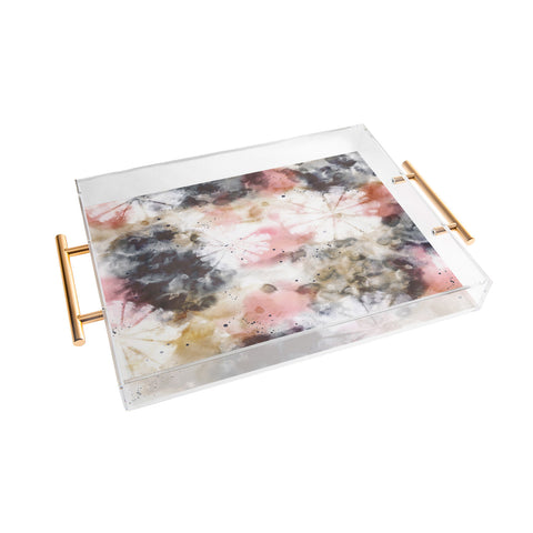 Marta Barragan Camarasa Modern pastel tie dye Acrylic Tray