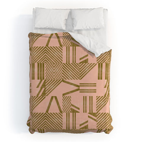 Marta Barragan Camarasa Modern pink tile Duvet Cover
