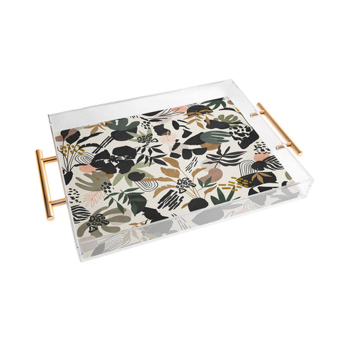Marta Barragan Camarasa Modern simple jungle 50 Acrylic Tray