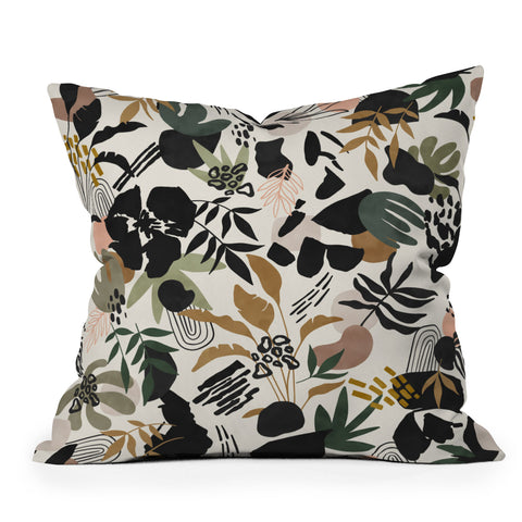 Marta Barragan Camarasa Modern simple jungle 50 Outdoor Throw Pillow