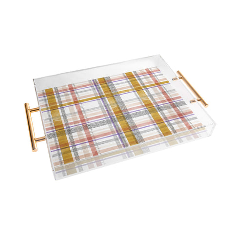 Marta Barragan Camarasa Modern tartan 22 Acrylic Tray